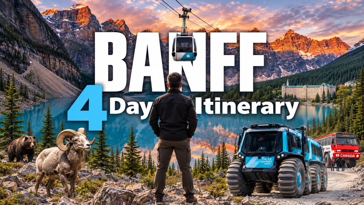 Banff 4 Day Digital Travel Itinerary - Detailed planner with interactive maps, booking links, insights
