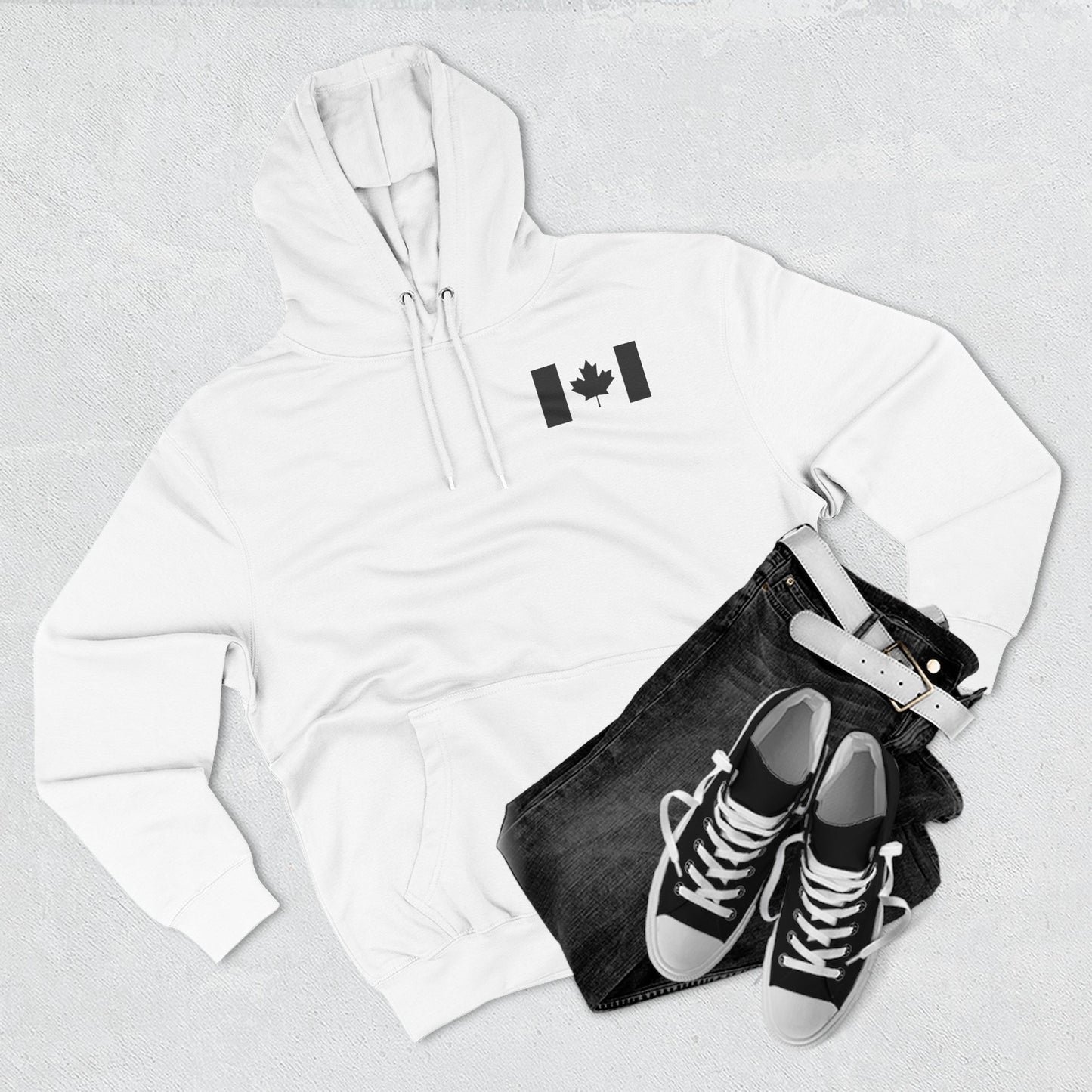 Canada Proud Unisex Fleece Hoodie - Perfect for Fall and Winter