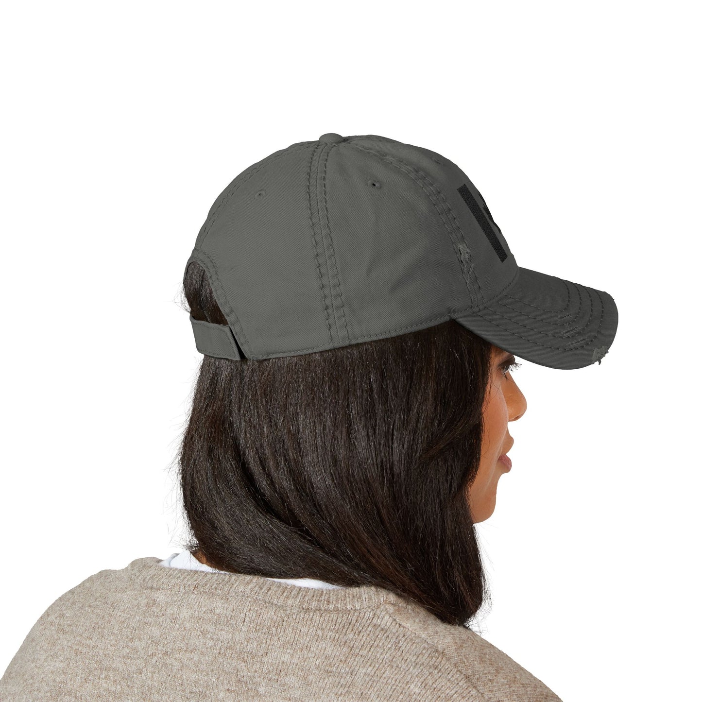 Distressed Canadian Dad Hat with Embroidery | Perfect Baseball Cap for Travel and Leisure