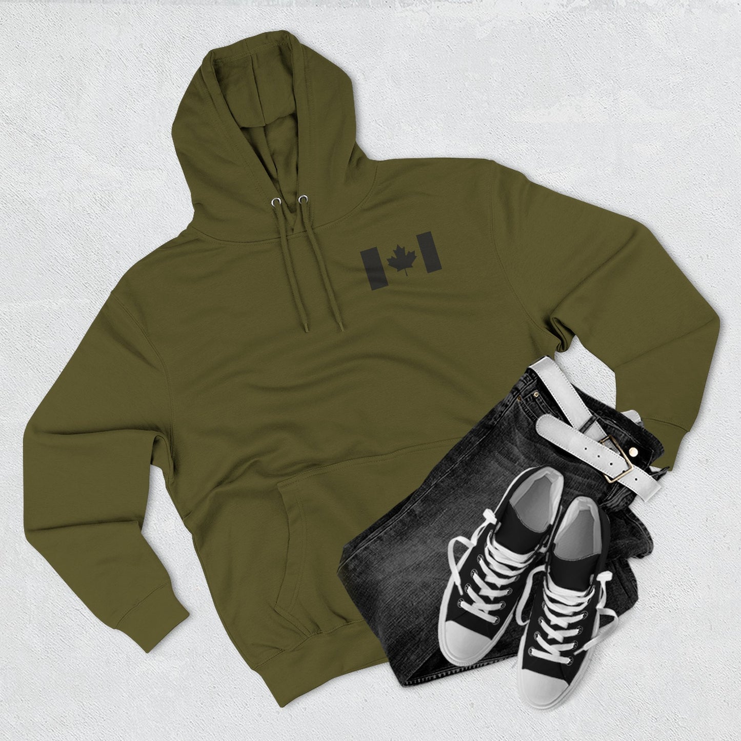 Canada Proud Unisex Fleece Hoodie - Perfect for Fall and Winter