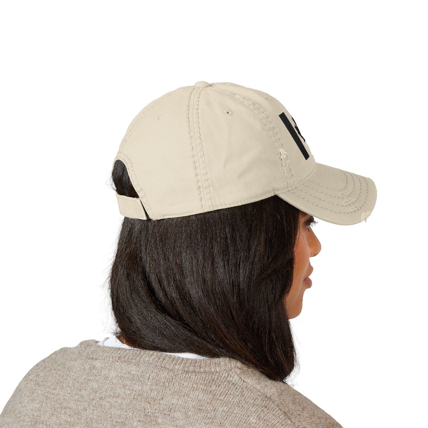 Distressed Canadian Dad Hat with Embroidery | Perfect Baseball Cap for Travel and Leisure