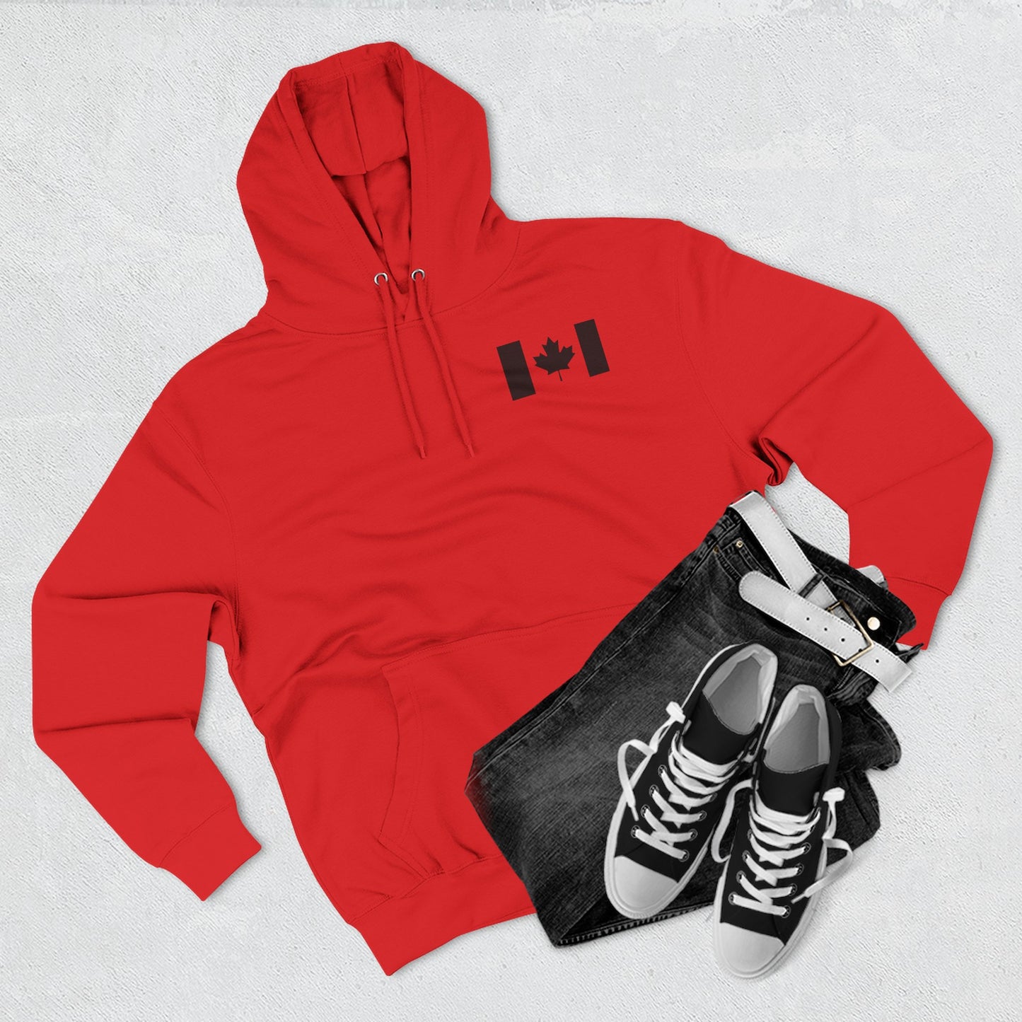 Canada Proud Unisex Fleece Hoodie - Perfect for Fall and Winter