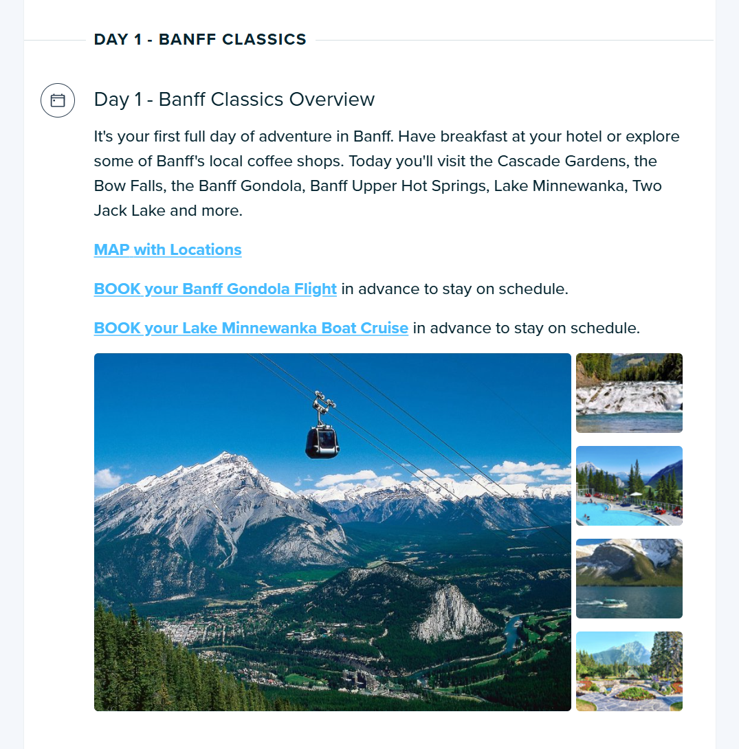 Banff 3 Day Digital Travel Itinerary - Everything you need for your trip to Banff