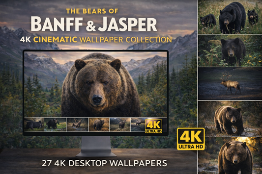The Bears of Banff & Jasper – 4K Cinematic Desktop Wallpaper Collection (27 Images)
